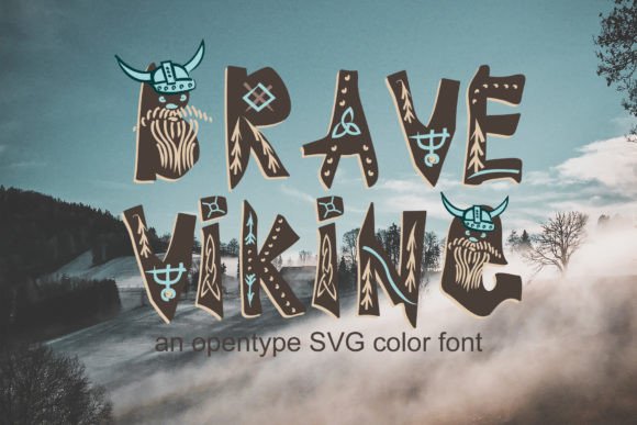 Brave Viking Font: A Modern Display Font for Creative Expression