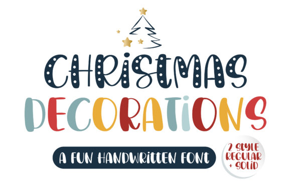 Christmas Decorations Font: A Handwritten Touch for Festive Creations