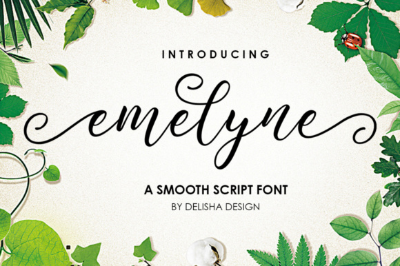 Emelyne Script Font: A Modern Calligraphy Style for Everyday Use
