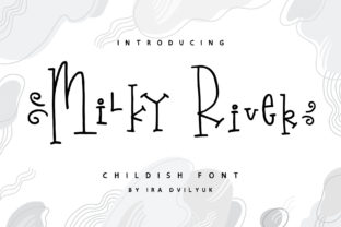 Milky River Font: A Playful, Adorable Typeface That Brings Joy to Real-World Design Projects